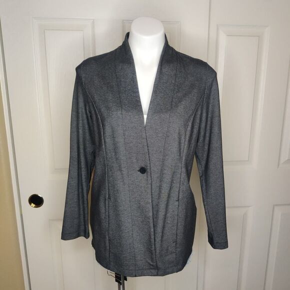 J. Jill Wearever Collection single button stretch jacket sz SP - Picture 3 of 10